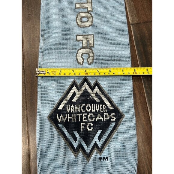 Vancouver Whitecaps Vs Toronto FC MLS Licensed Scarf Scarves Navy Light Blue - Picture 8 of 9